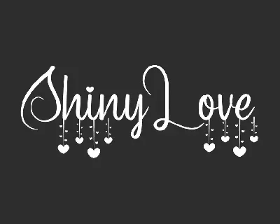 Shiny Love Demo font