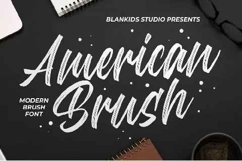 American Brush font