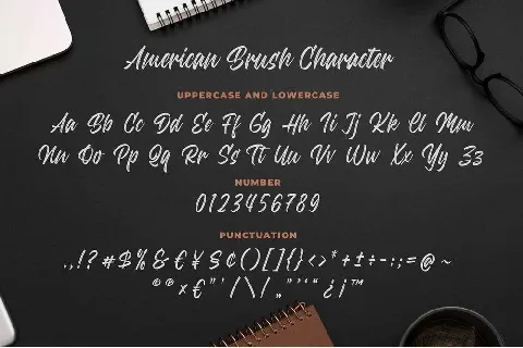 American Brush font