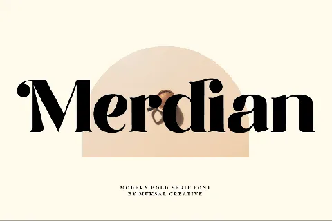 Merdian font