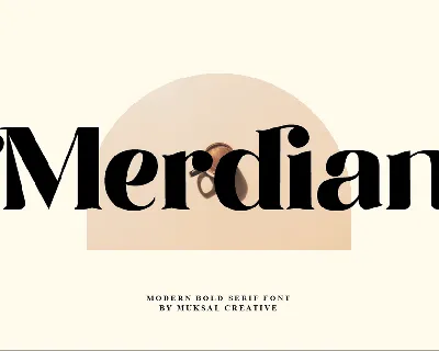 Merdian font