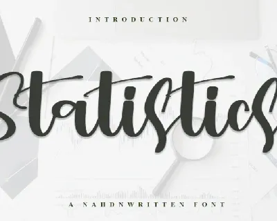 Statistics font