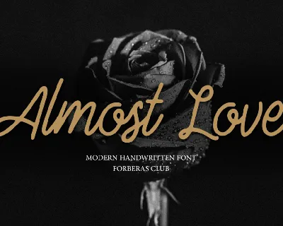 Almost Love font