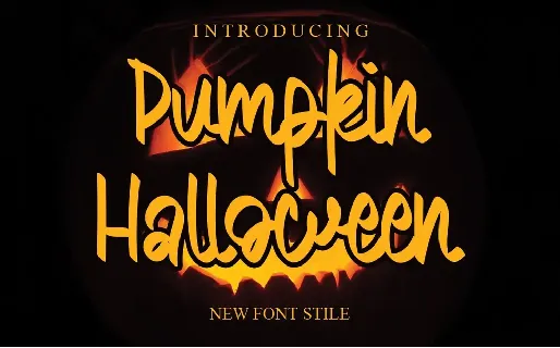 Pumpkin Halloween font
