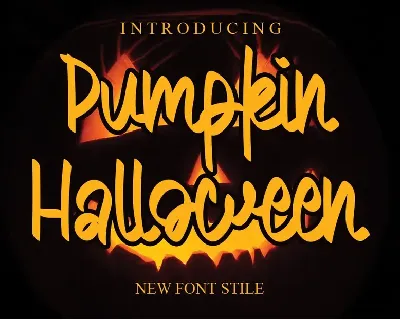 Pumpkin Halloween font
