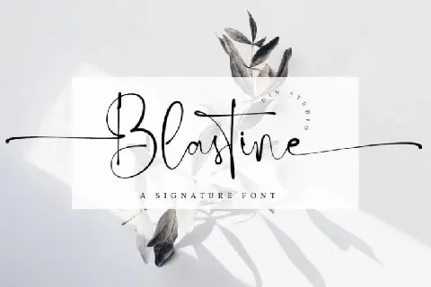 Blastine font