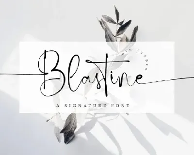 Blastine font