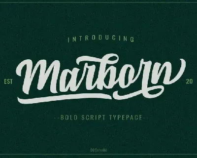 Marbrorn Script font