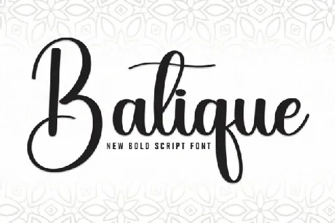 Batique Script font