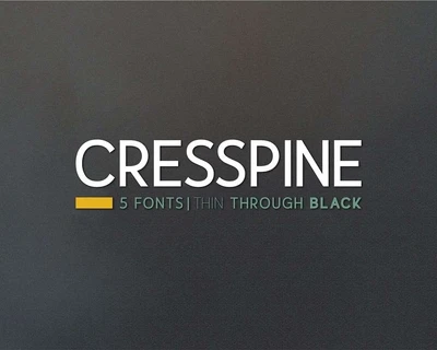 Cresspine font