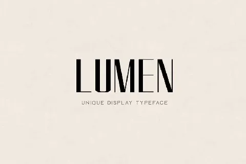 LUMEN Display Headline Typeface font