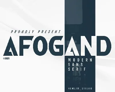 Afogand font