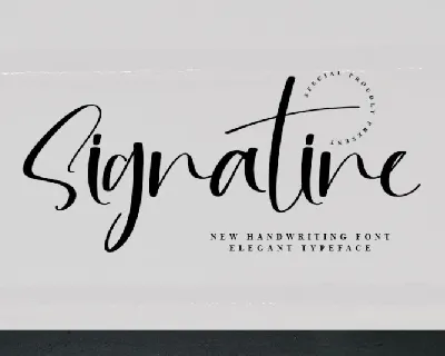 Signatine Typeface font