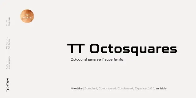 TT Octosquares Family font