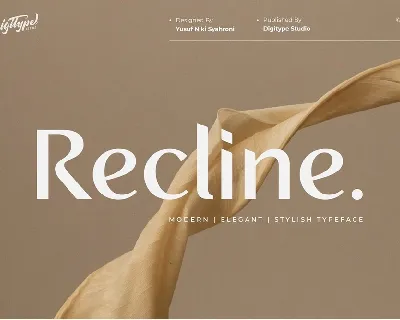 Recline font