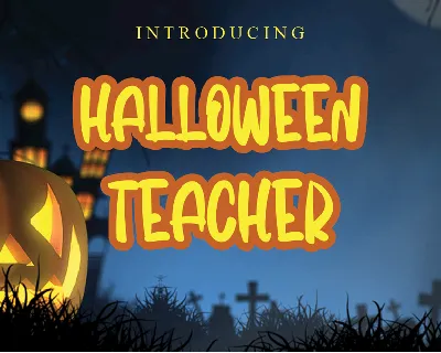 Halloween Teacher font