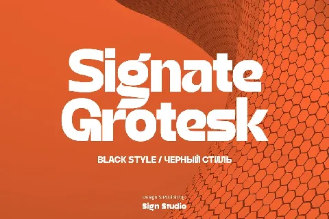 Signate Grotesk font