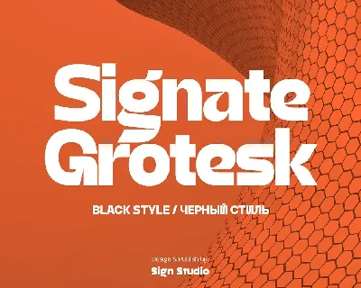 Signate Grotesk font