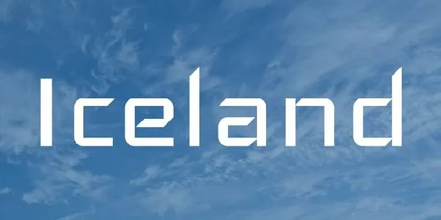 Iceland font