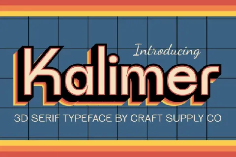CS Kalimer 3D font