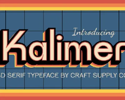 CS Kalimer 3D font