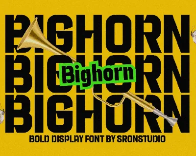 Bighorn font