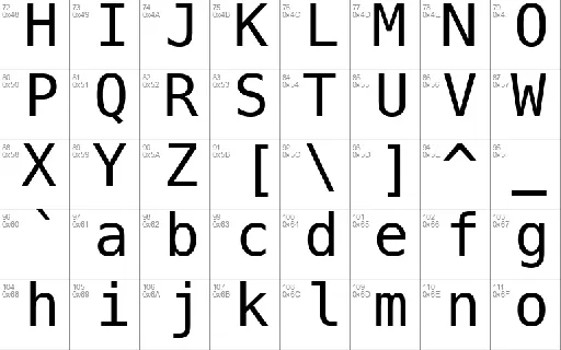 Menlo Regular font