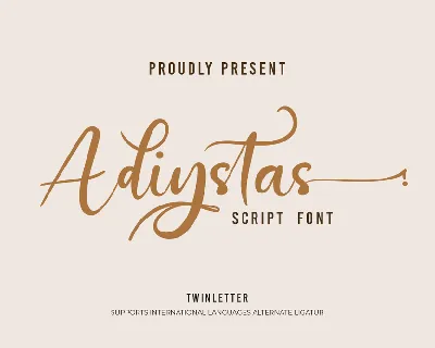 Adiystas font