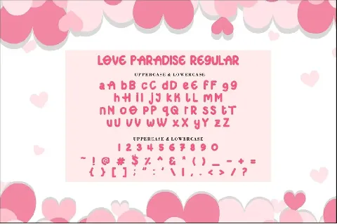 LOVE PARADISE font