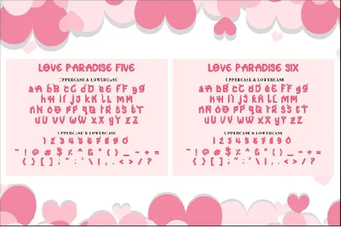 LOVE PARADISE font