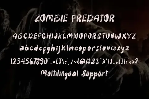 Zombie Predator font