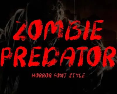 Zombie Predator font