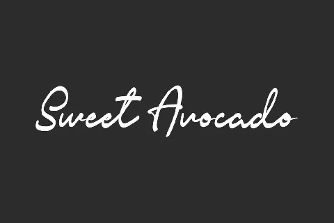 Sweet Avocado font