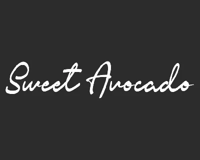 Sweet Avocado font