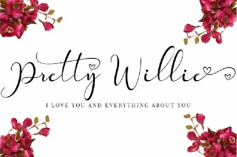 Pretty Willie Calligraphy font