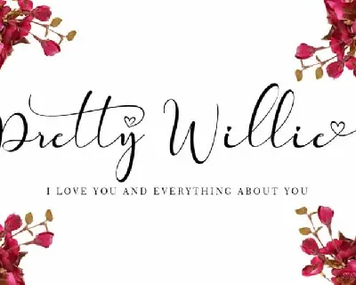 Pretty Willie Calligraphy font