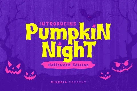 Pumpkin Night font