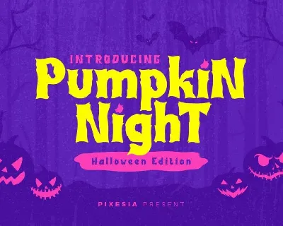 Pumpkin Night font
