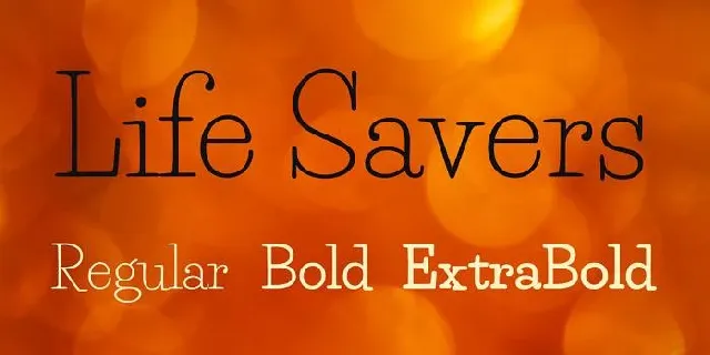 Life Savers Family font