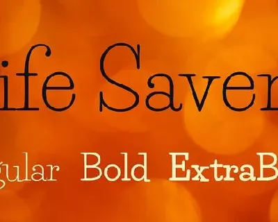 Life Savers Family font