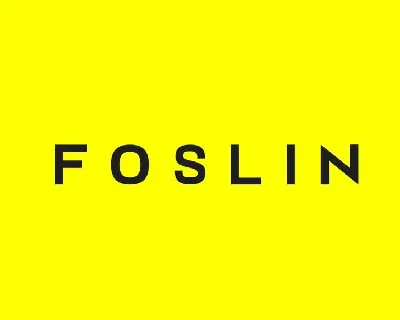 Foslin Minimal Sans Serif font