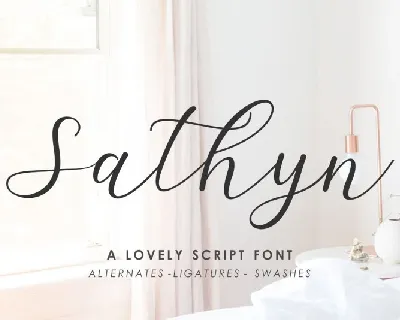 Sathyn Script font