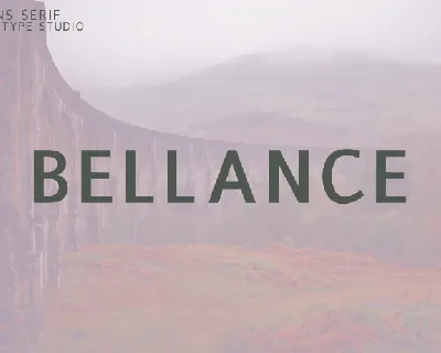 Bellance font