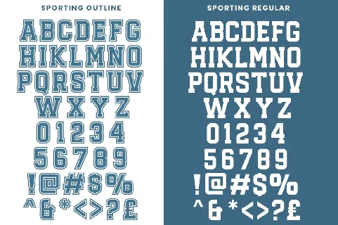 Sporting font