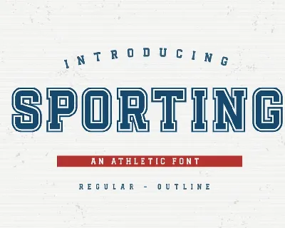 Sporting font