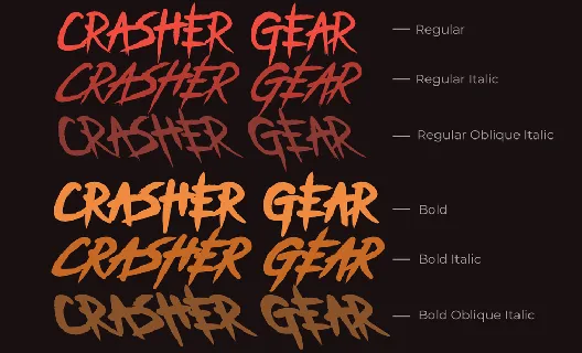 Crasher Gear font