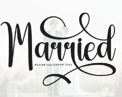 Married Script font