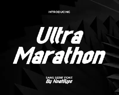 Ultra Marathon font