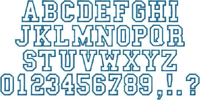 Letterman font