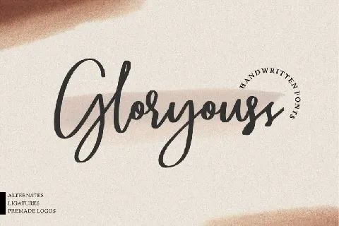 Gloryouss Script font